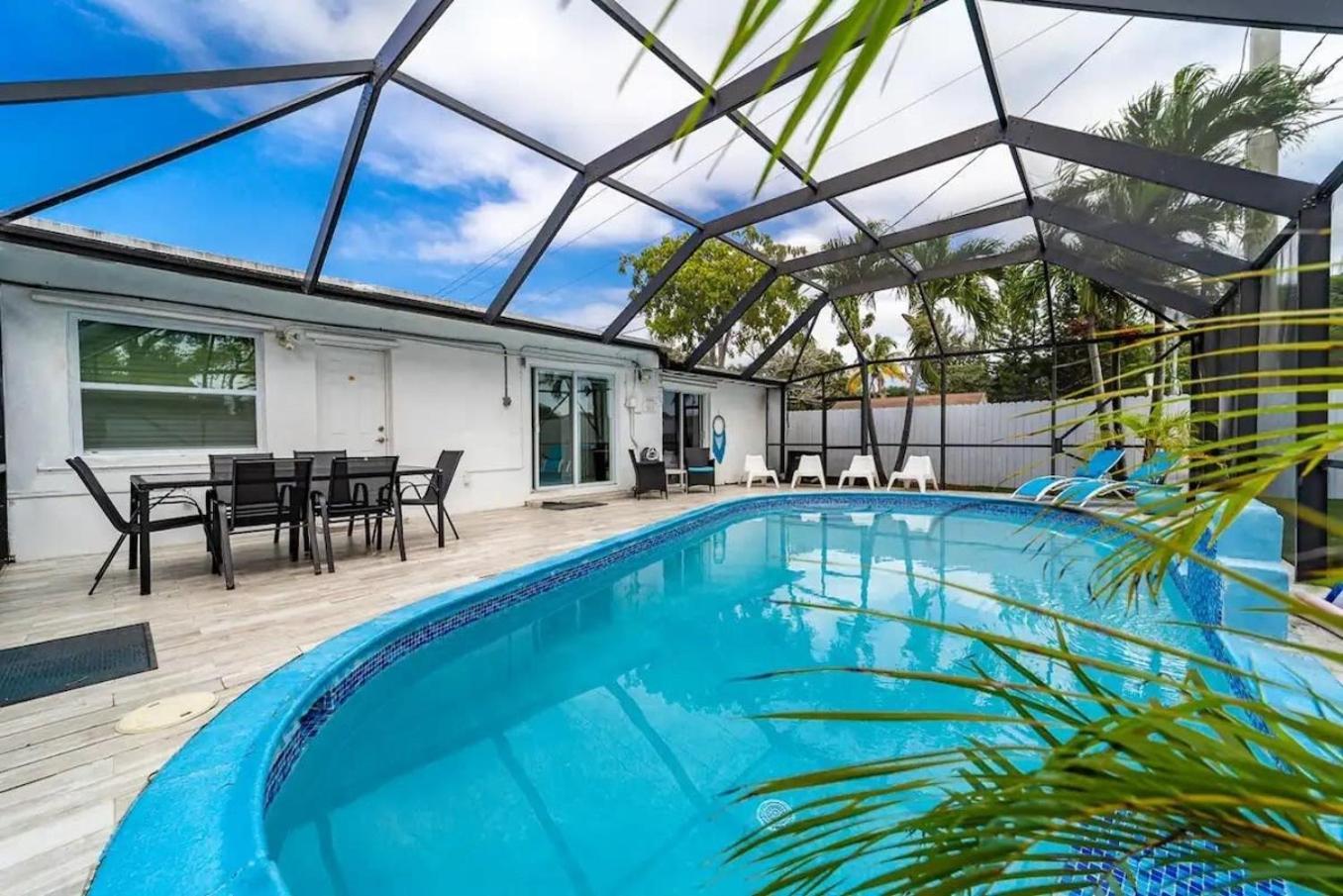 Private Heated Pool Villa In Ftl Near Beach Fort Lauderdale Buitenkant foto